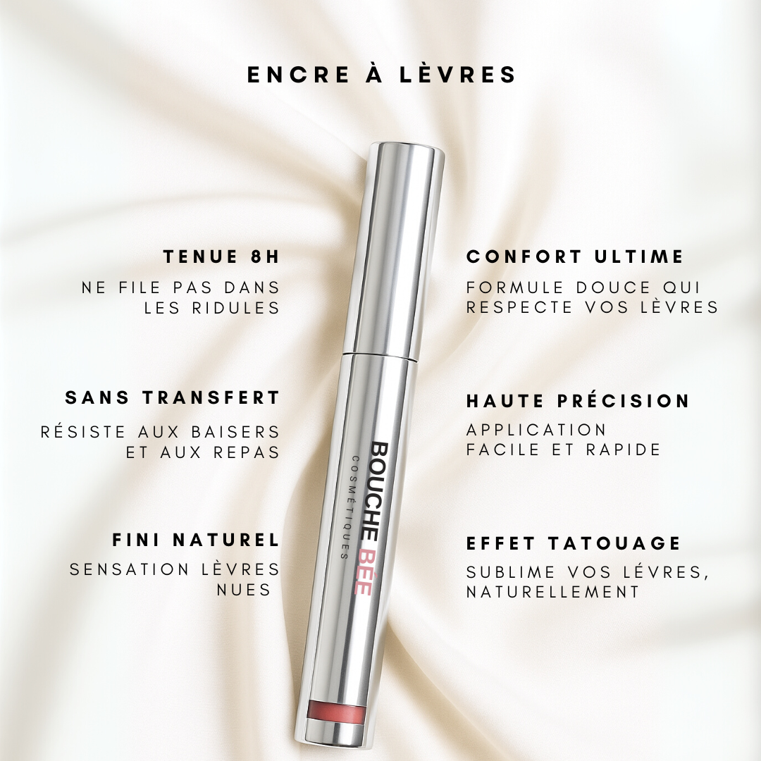 Encre à lèvres semi-permanente et son Révélateur