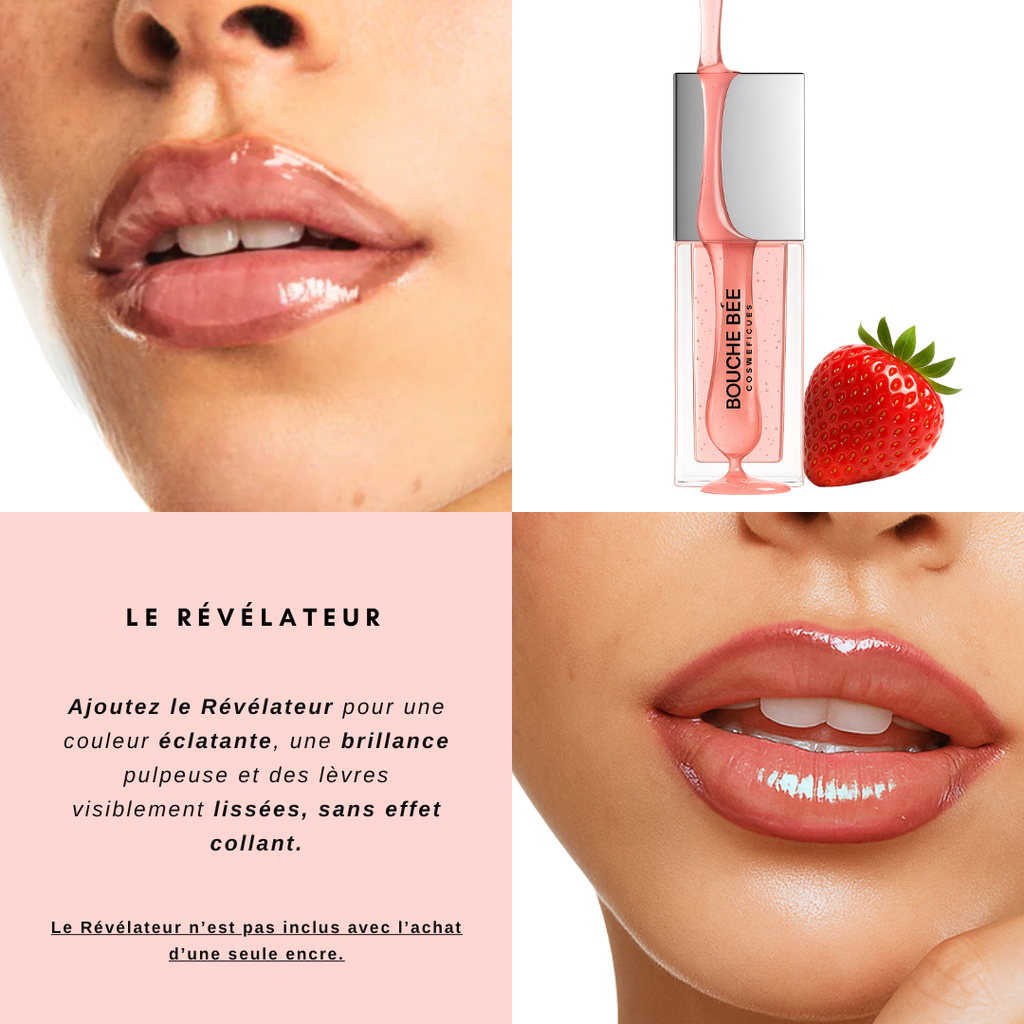 Encre à lèvres semi-permanente et son Révélateur