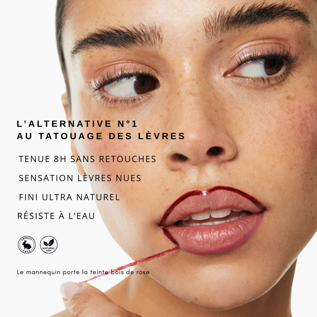 Encre à lèvres semi-permanente et son Révélateur